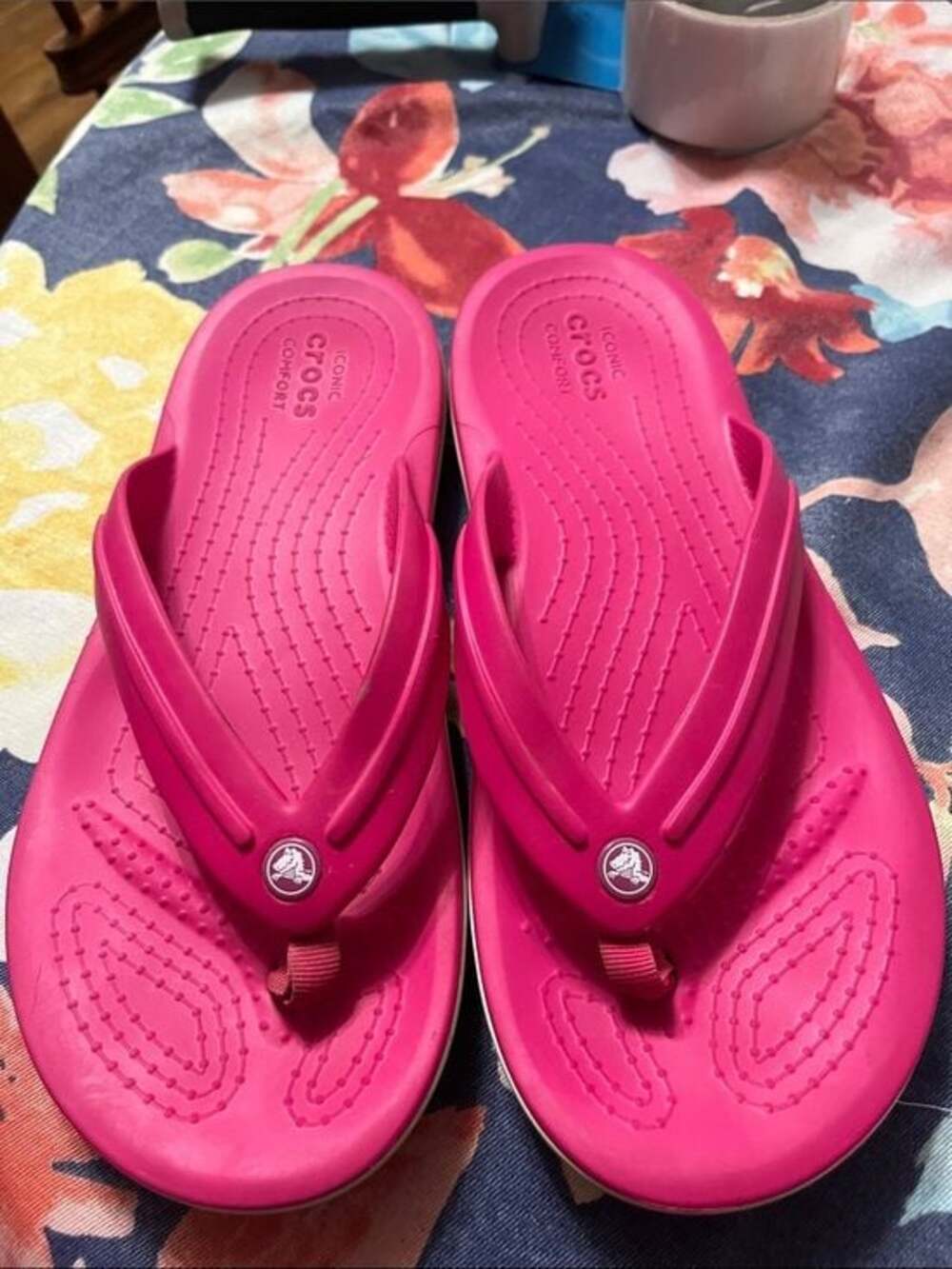 Crocs School Crocband Flip Flops size 6